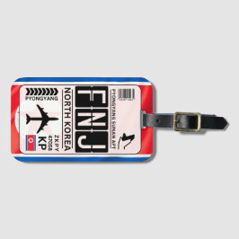 Nordkorea Gepäckmarke Gepäckanhänger