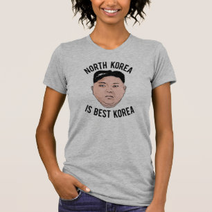 Nordkorea ist bestes Korea - UNO-Cartoon Kim-Jong T-Shirt