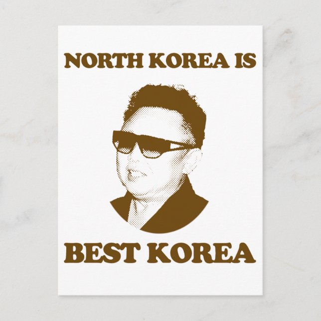 Nordkorea ist das beste Korea Postkarte (Vorderseite)