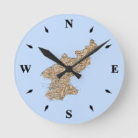 Nordkorea Kartenuhr