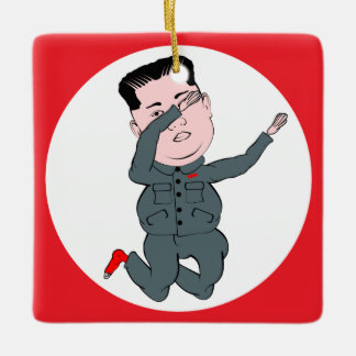 Nordkorea Kim Jong Un Dabbing Keramikornament