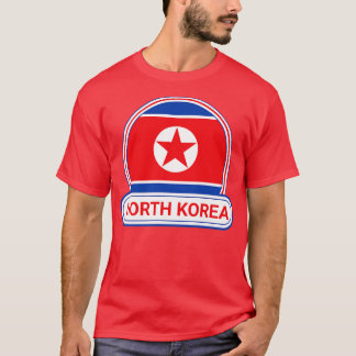 Nordkorea Länderflagge Abzeichen Nordkorea T-Shirt