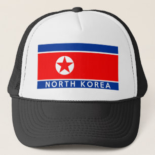 Nordkorea-Landesflaggesymbol-Namentext Truckerkappe