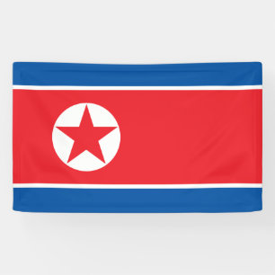 Nordkoreanische Flagge Banner