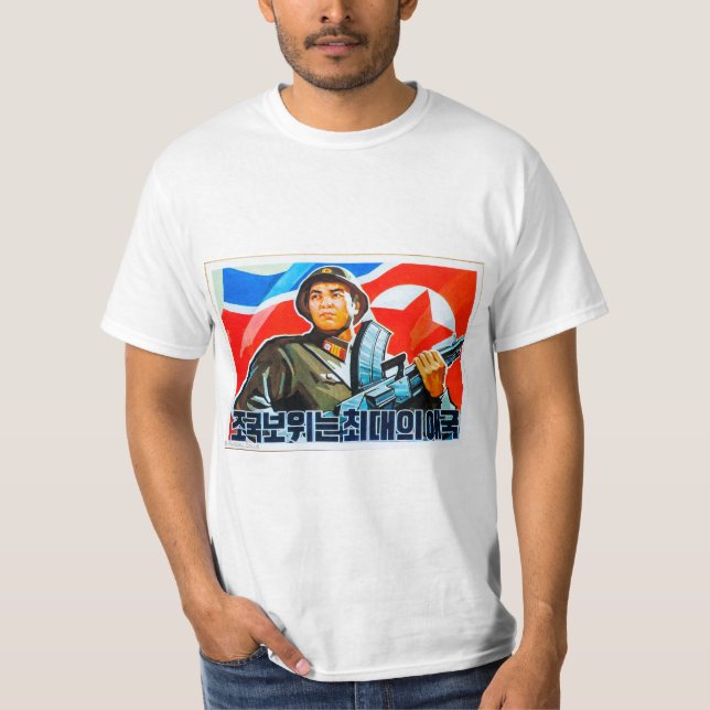 Nordkoreanischer Propaganda-T - Shirt (Oberste Art (Vorderseite)