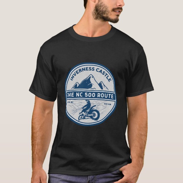 Nordküste 500 auf dem Motorrad nc 500 T-Shirt (Vorderseite)