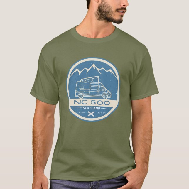 Nordküste 500 auf Karvan nc 500 T-Shirt (Vorderseite)