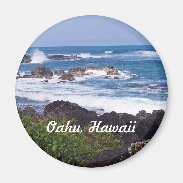 Nordküste auf der Insel Oahu in Hawaii Magnet (Vorne)