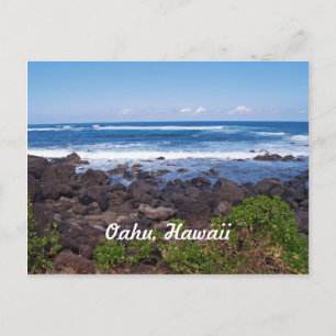 Nordküste auf der Insel Oahu in Hawaii Postkarte