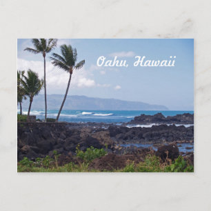Nordküste auf der Insel Oahu in Hawaii Postkarte
