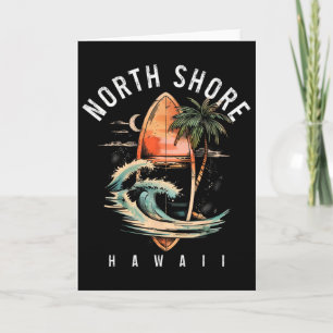 Nordküste Hawaii Surfbrett Oahu Haleiwa Surfen Karte