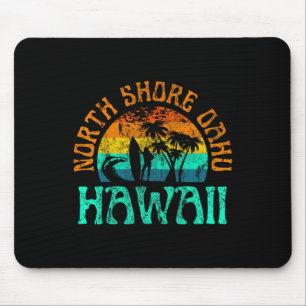 Nordküste Oahu Hawaii Surfstrand Surfer Wellen Gi Mousepad