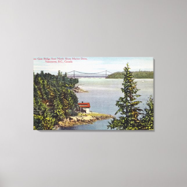 Nordküste Schifffahrt Blick auf das Löwentor Leinwanddruck (Vorderseite)