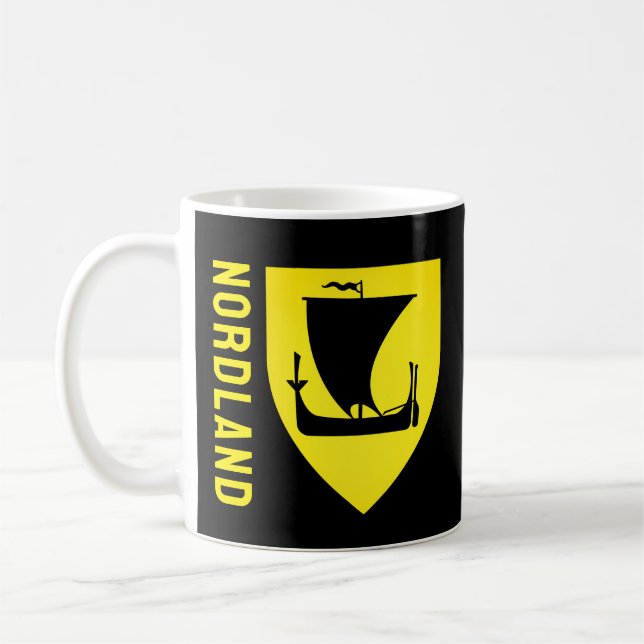 Nordland-Fylke-Wappen - NORWEGEN Kaffeetasse (Links)