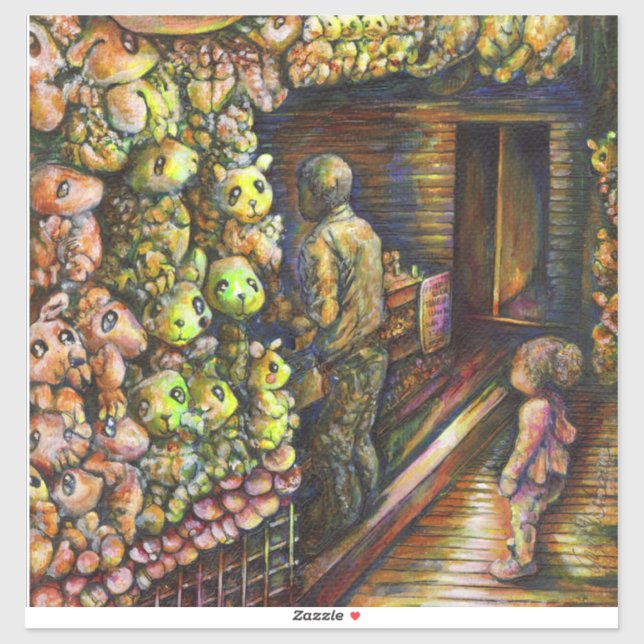 Nördlich des Zirkus Aufkleber (Blatt)