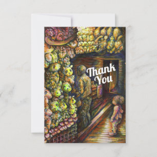 Nördlich des Zirkus Dankeskarte