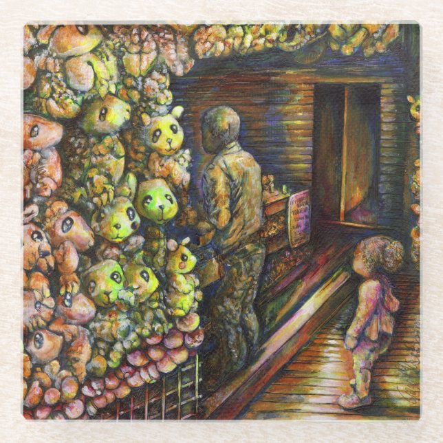 Nördlich des Zirkus Glasuntersetzer (Vorderseite)