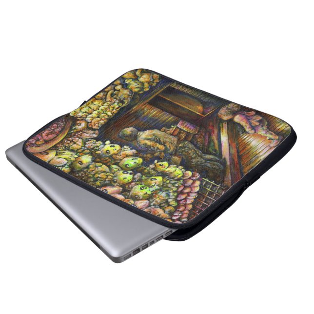Nördlich des Zirkus Laptopschutzhülle (Vorne Knopf)