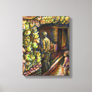 Nördlich des Zirkus Leinwanddruck