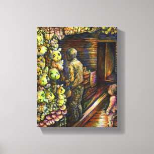 Nördlich des Zirkus Leinwanddruck