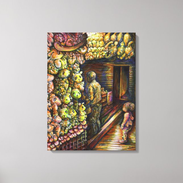 Nördlich des Zirkus Leinwanddruck (Vorderseite)