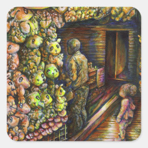 Nördlich des Zirkus Quadratischer Aufkleber