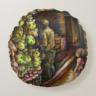 Nördlich des Zirkus Rundes Kissen