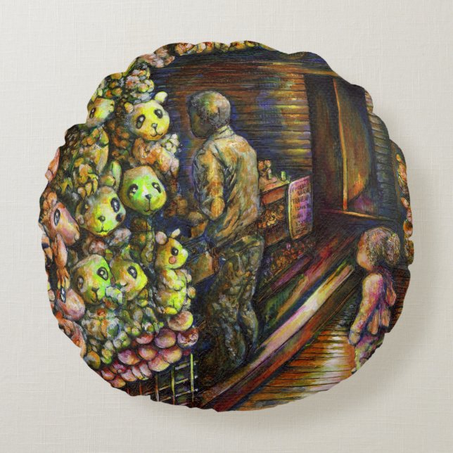 Nördlich des Zirkus Rundes Kissen (Vorderseite)