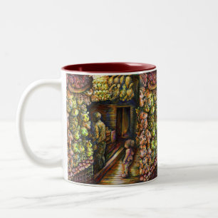 Nördlich des Zirkus Zweifarbige Tasse