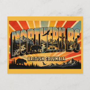 Nördliche britisch-kolumbianische Wildnis Vintage  Postkarte