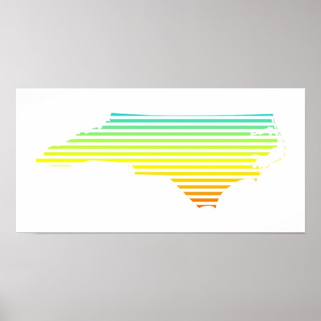 Nördliche Carolina-Kältelfalte Poster (Vorne)