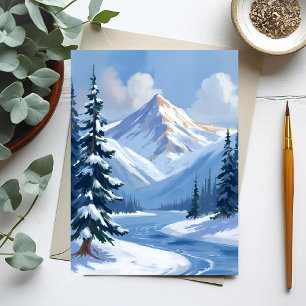 Nördliche Gipfel   Winterliche Berglandschaft Gema Postkarte