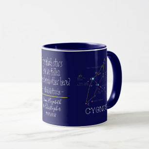 Nördliche Hemisphäre Sternbild Schwan Tasse