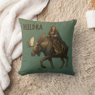 Nördliche Huldra-Wald-Frau Kissen