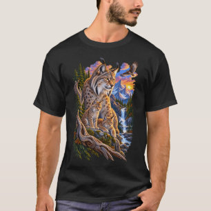 Nördliche Luchs-Familie – Vintage Bergwildnis T-Shirt