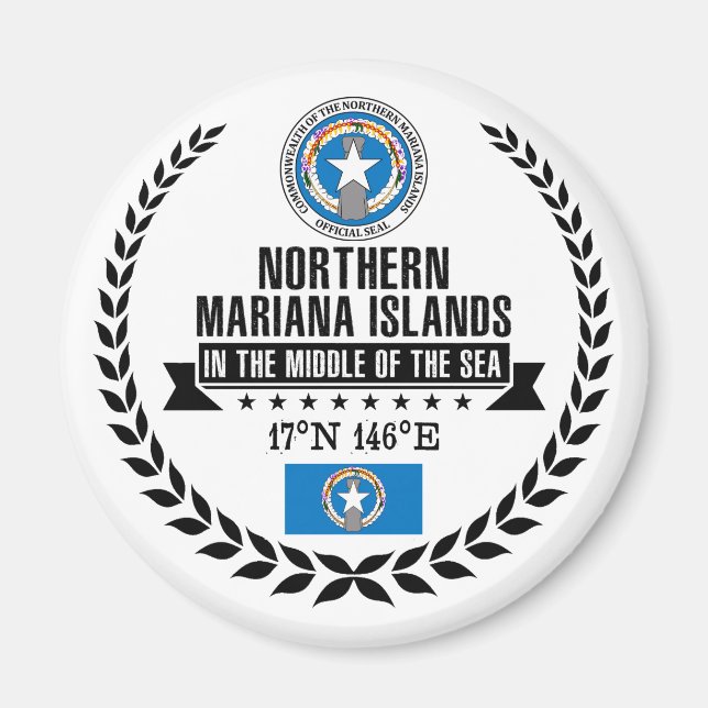 Nördliche Marianen Magnet (Vorne)
