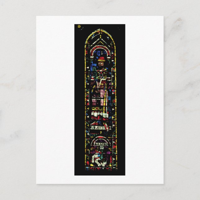 Nördliche Querfenster; Rose zeigt den Alten Testa Postkarte (Vorderseite)