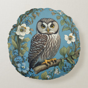 Nördliche Sägekäuz-Eule, inspiriert von William Mo Rundes Kissen