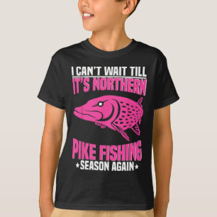 Nördlicher Hecht Angler Fischernetz Nördlicher Hec T-Shirt