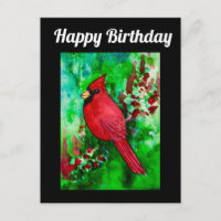 Nördlicher Kardinal Gutaussehender Alles Gute zum