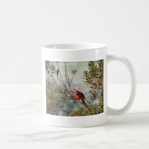 Nördlicher Kardinal in Wax Myrtle Tasse