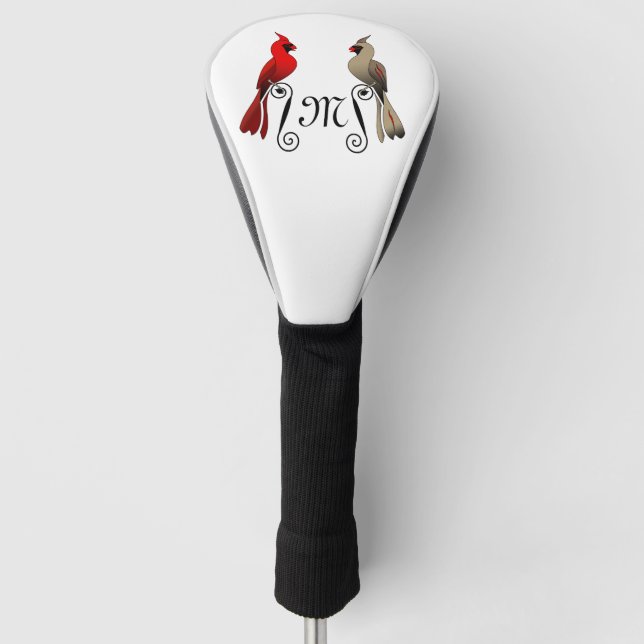 Nördlicher Kardinal SongBird Golf Headcover (Vorderseite)
