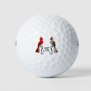 Nördlicher Kardinal SongBird Golfball