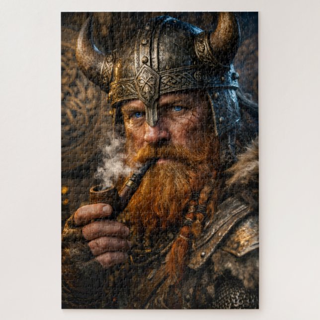 Nördlicher Krieger im Winterlicht Puzzle (Vertikal)