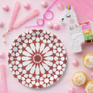 Nördlicher Mosaik ALHAMBRA Pappteller