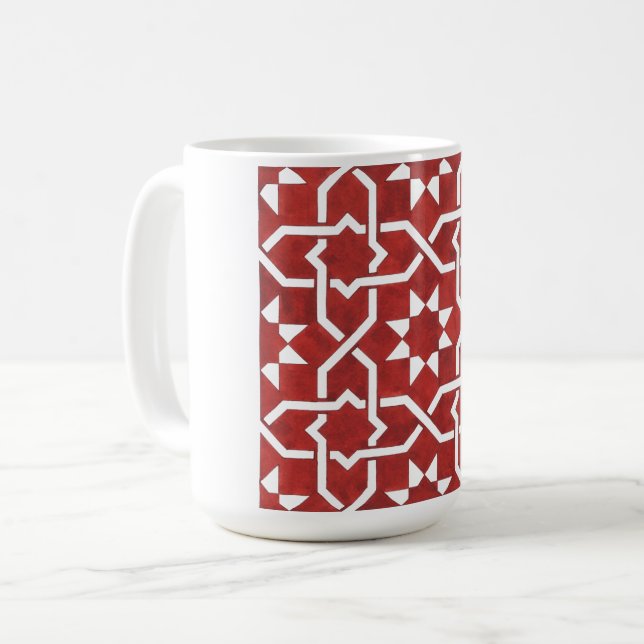 Nördlicher Mosaik Kaffeetasse (Vorderseite Links)