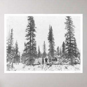 Nördlicher Polarkreis-Camper 1919 Poster