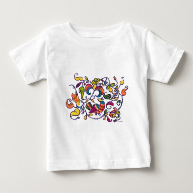 Nördlicher Vogel aus Russland Baby T-shirt (Vorderseite)