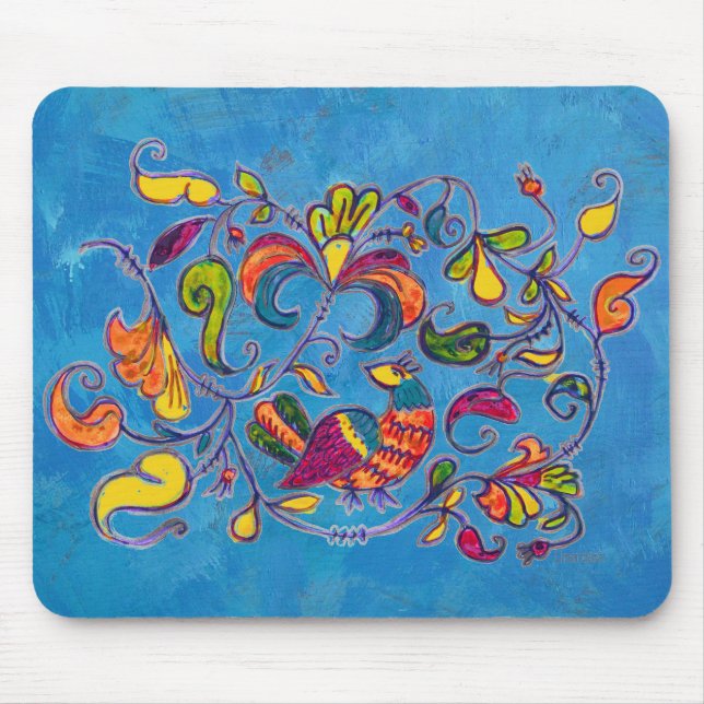 Nördlicher Vogel aus Russland Mousepad (Vorne)