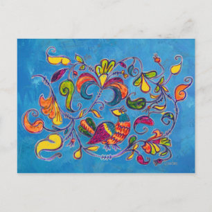 Nördlicher Vogel aus Russland Postkarte